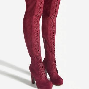 Size 6.5 Wide calf over the knee boots